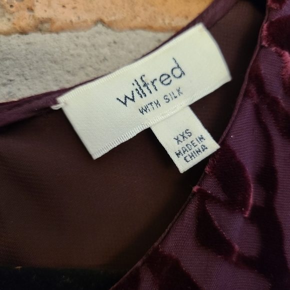 Wilfred Dress, XXS Small, Burgundy - Picture 5 of 6